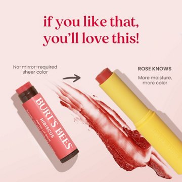 Burt's Bees Tinted Boosted Lip Balm - Rose Knows