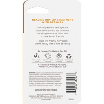 Burt's Bees Rescue Lip Relief Lip Balm - Honey Vanilla