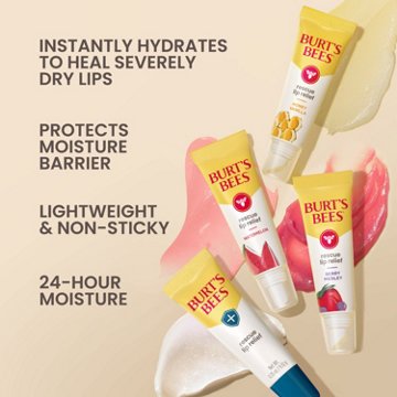 Burt's Bees Rescue Lip Relief Lip Balm - Honey Vanilla