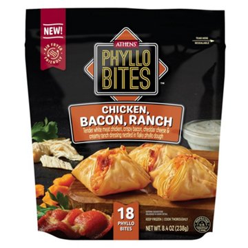 Athens Chicken Bacon Ranch Phyllo Bites, 18 ct
