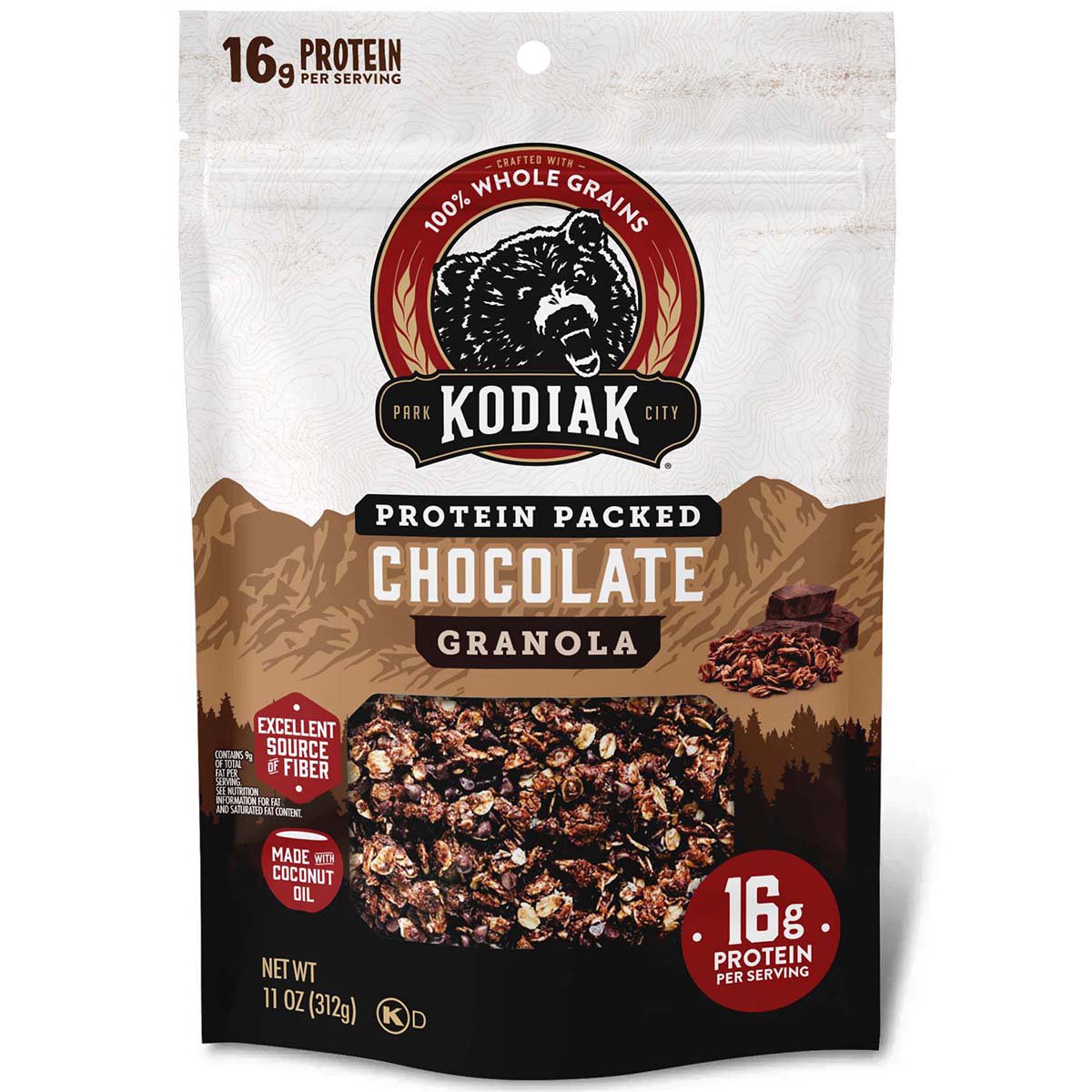 Kodiak 16g Protein Granola - Chocolate - Shop Cereal at H-E-B