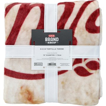 H-E-B Brand Shop Bakery Flour Tortilla Throw Blanket, 70''