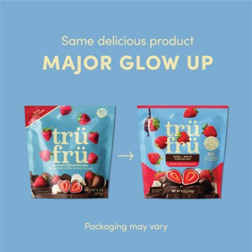 Tru Fru Frozen Strawberries - Dark + White Chocolate