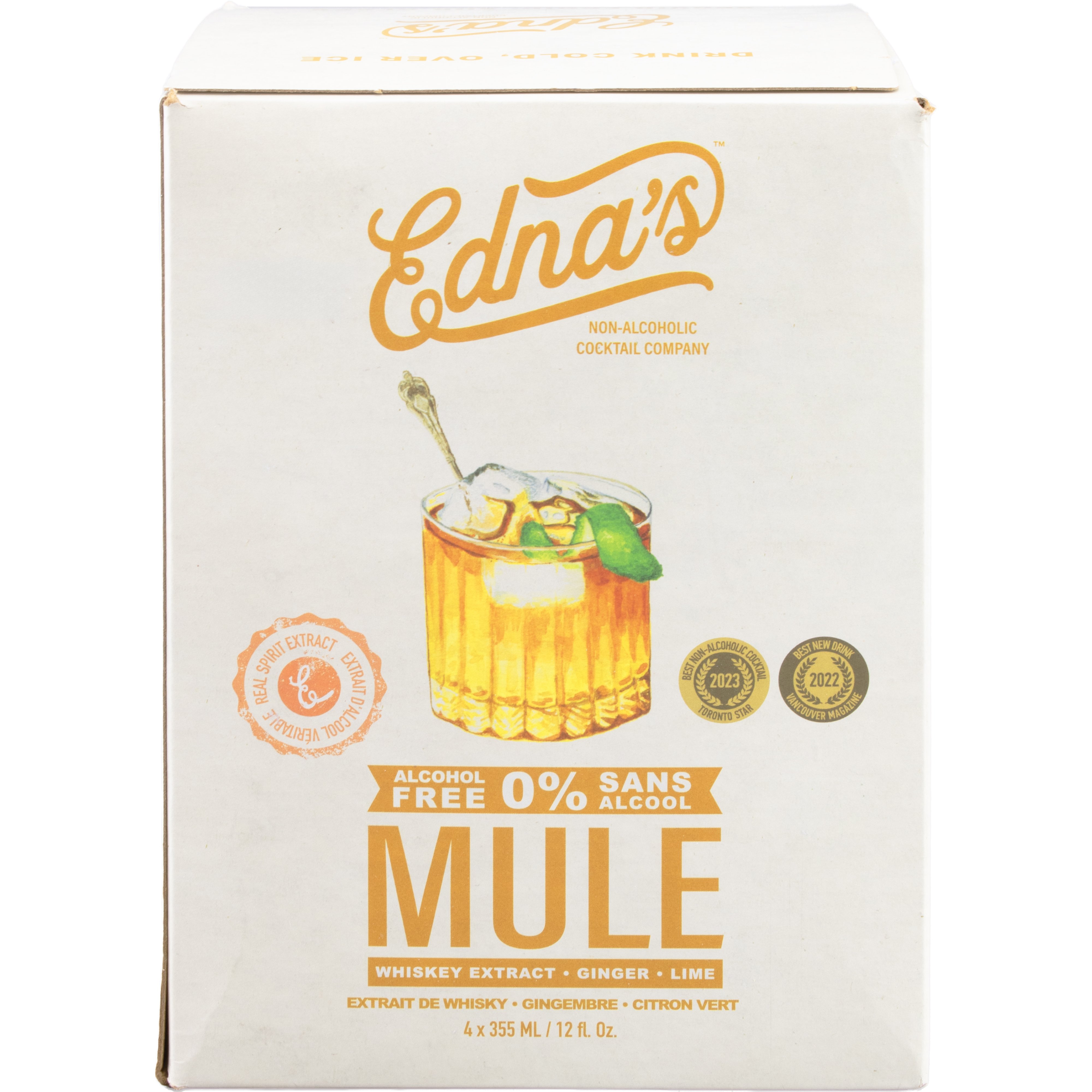 Edna's Non-Alcoholic Mule Cocktails 4 pk Cans, 12 oz | Central Market ...
