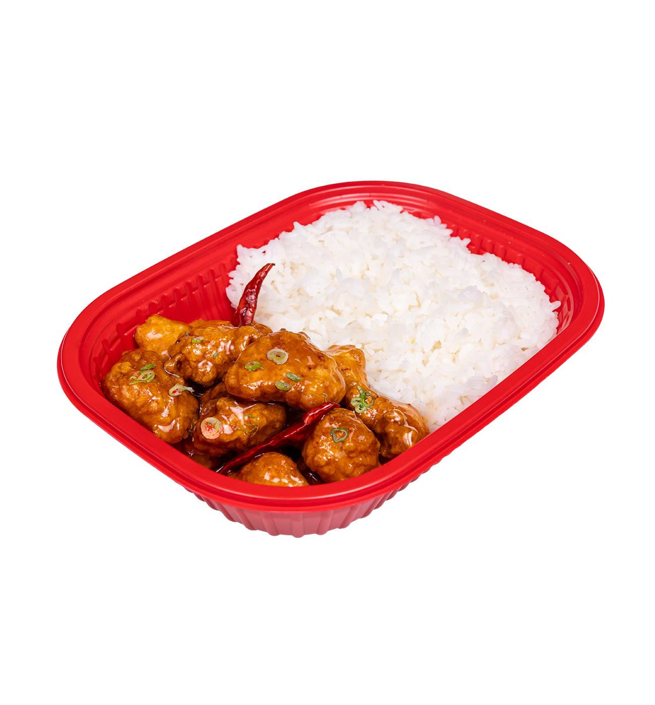 H-E-B Sushiya General Tsos Chicken & Rice Bowl (Sold Hot); image 1 of 3