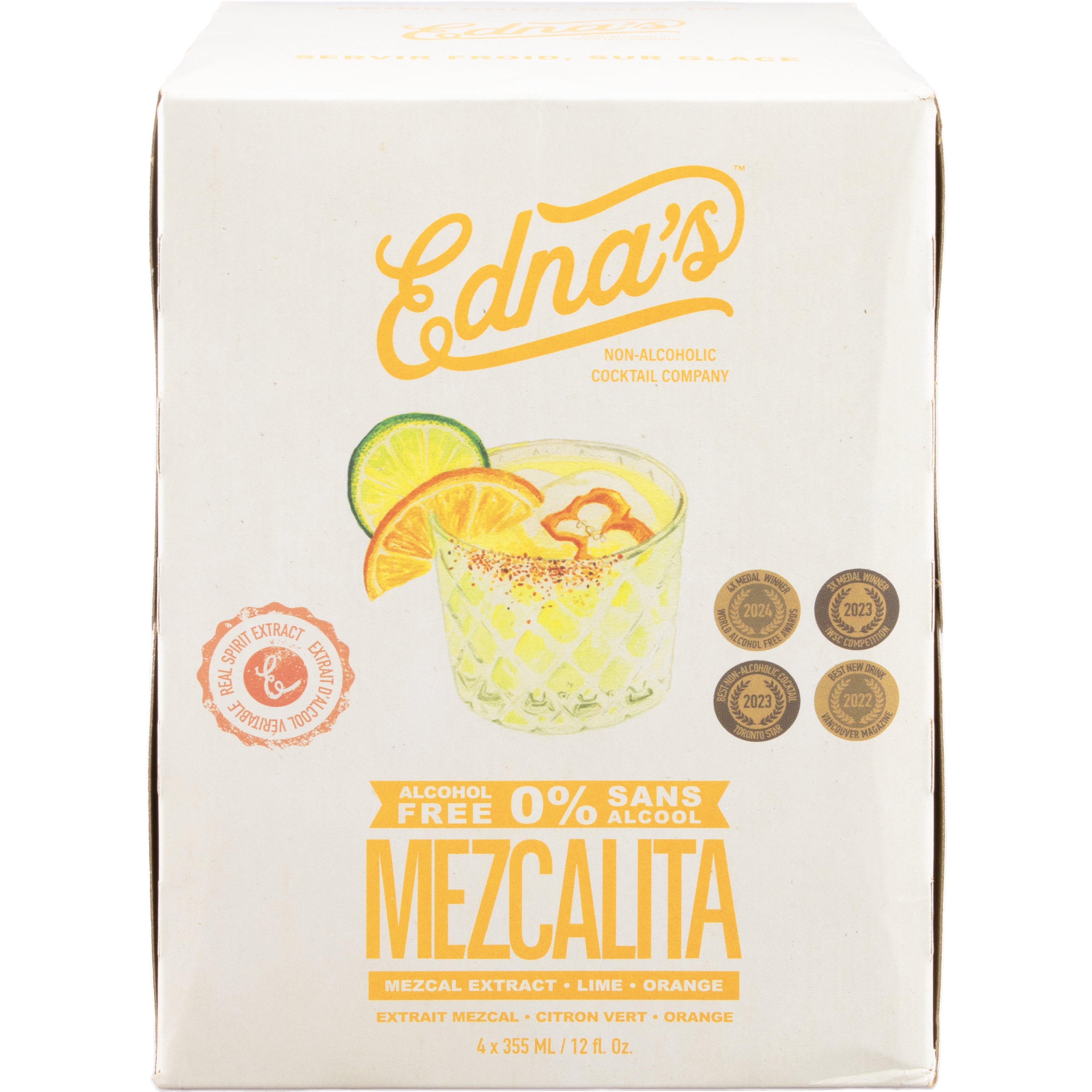 Edna's Non-Alcoholic Mezcalita Cocktails 4 pk Cans, 12 oz | Central ...