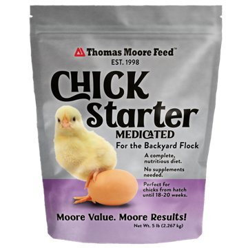 Thomas Moore Feed Chick Starter Medicated, 5 lb