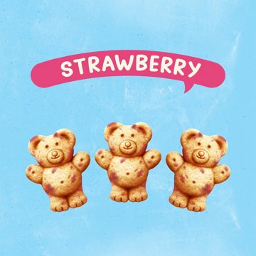 Teddy Grahams Strawberry Graham Snacks