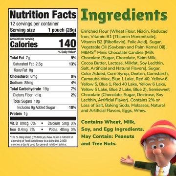 Keebler Chips Deluxe 1 oz Bag M&M'S Minis
