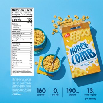 Post Honeycomb Cereal - Family Size, 19 oz