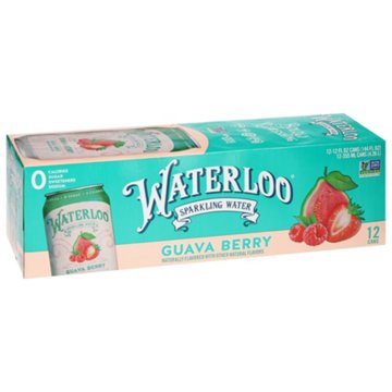 Waterloo Guava Berry Sparkling Water 12 pk Cans