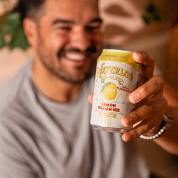Waterloo Flavortown Lemon Italian Ice Sparkling Water 12 pk Cans