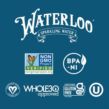 Waterloo Flavortown Lemon Italian Ice Sparkling Water 12 pk Cans