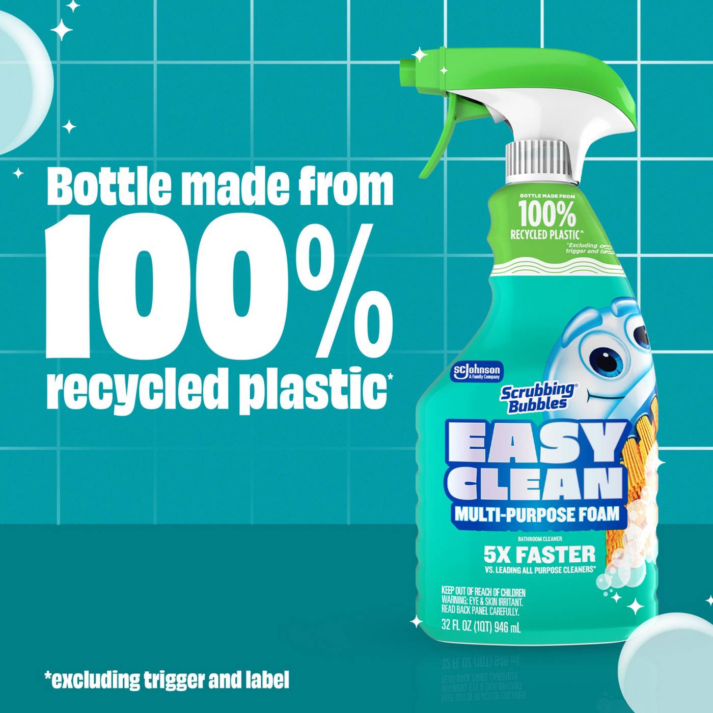 Scrubbing Bubbles Easy Clean Multi-Purpose Foam Bathroom Cleaner Spray; image 6 of 9