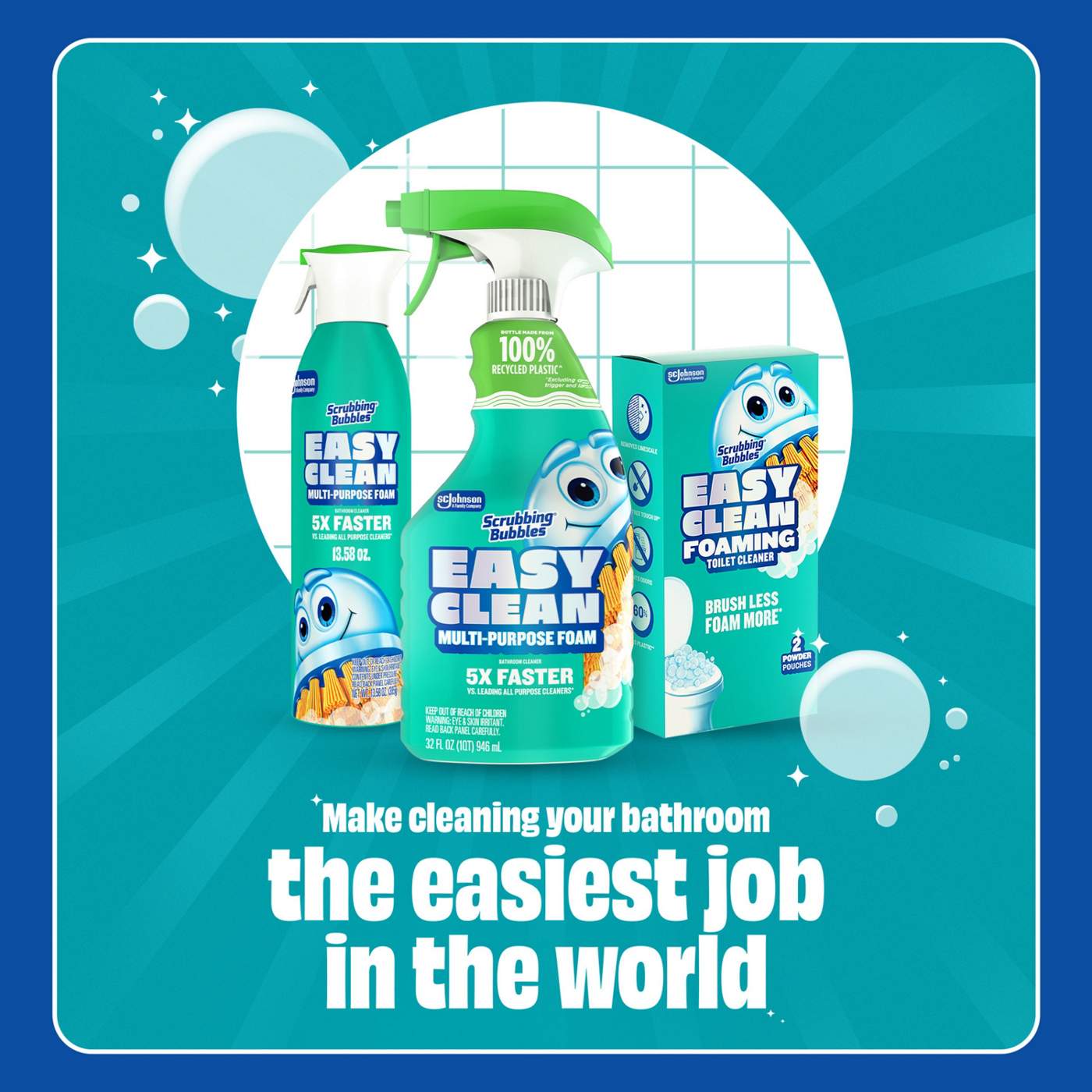 Scrubbing Bubbles Easy Clean Multi-Purpose Foam Bathroom Cleaner Spray; image 7 of 9