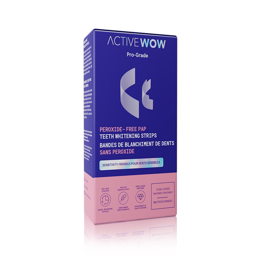 Active Wow Pro-Grade Peroxide Free Teeth Whitening Strips - Shop ...