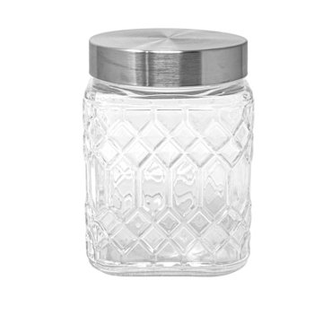 Blue Harbor Paragon Square Glass Storage Jar, 44 oz