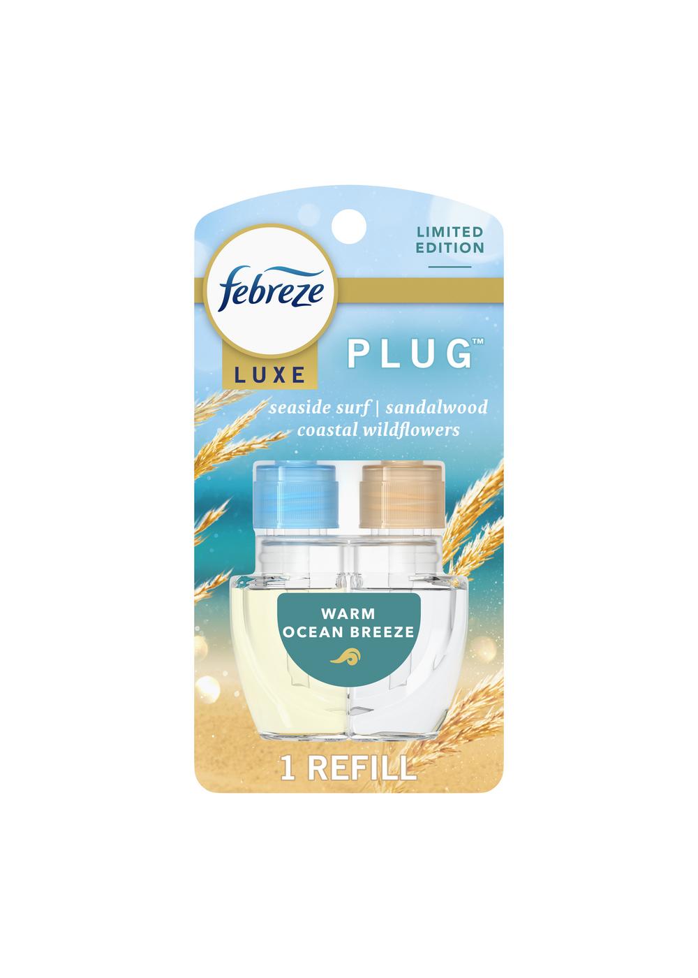 Febreze Luxe Plug In Refill - Warm Ocean Breeze; image 1 of 3