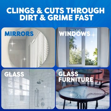 Windex Fast Shine Foam Glass Cleaner, No-Drip Aerosol Cleaning Spray
