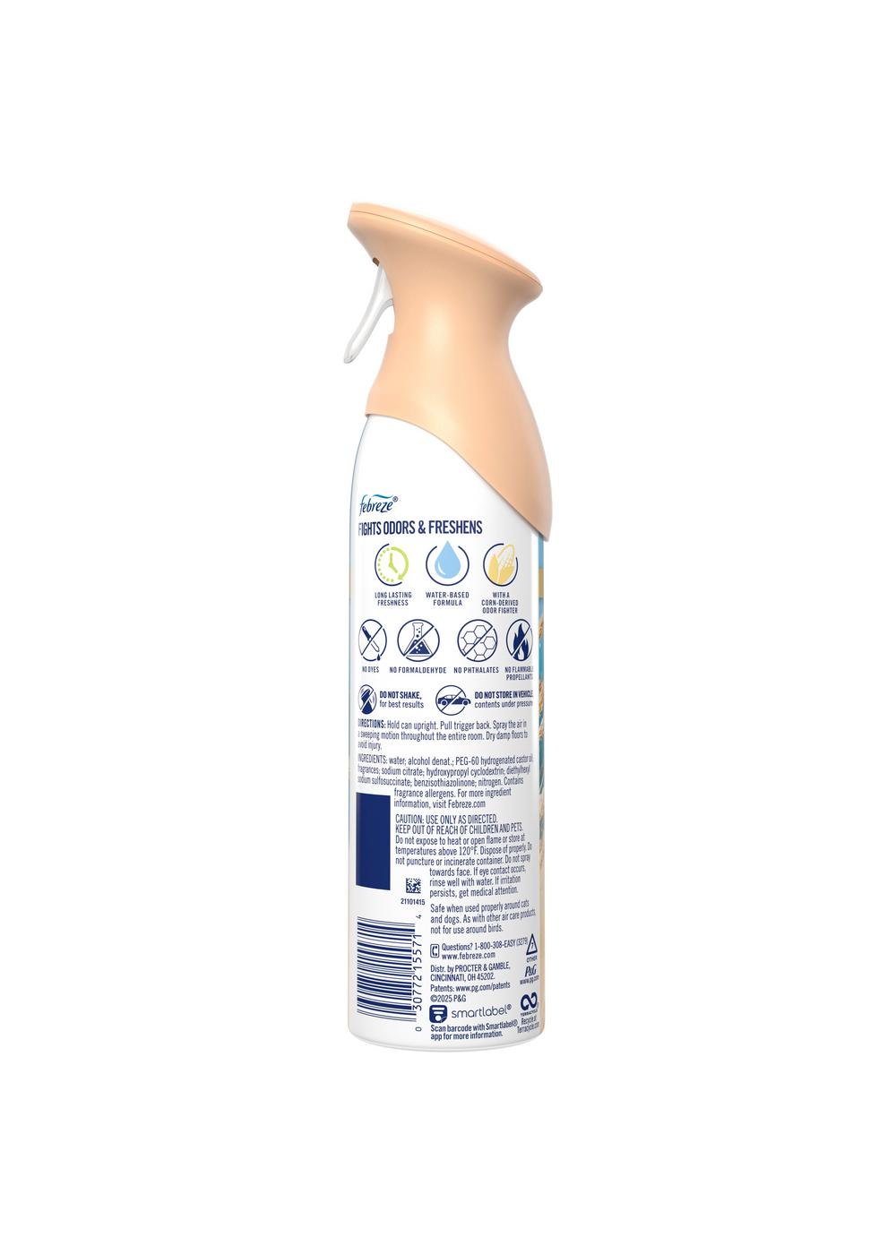 Febreze Luxe Air Freshener Odor-Fighting Room Spray - Warm Ocean Breeze ...