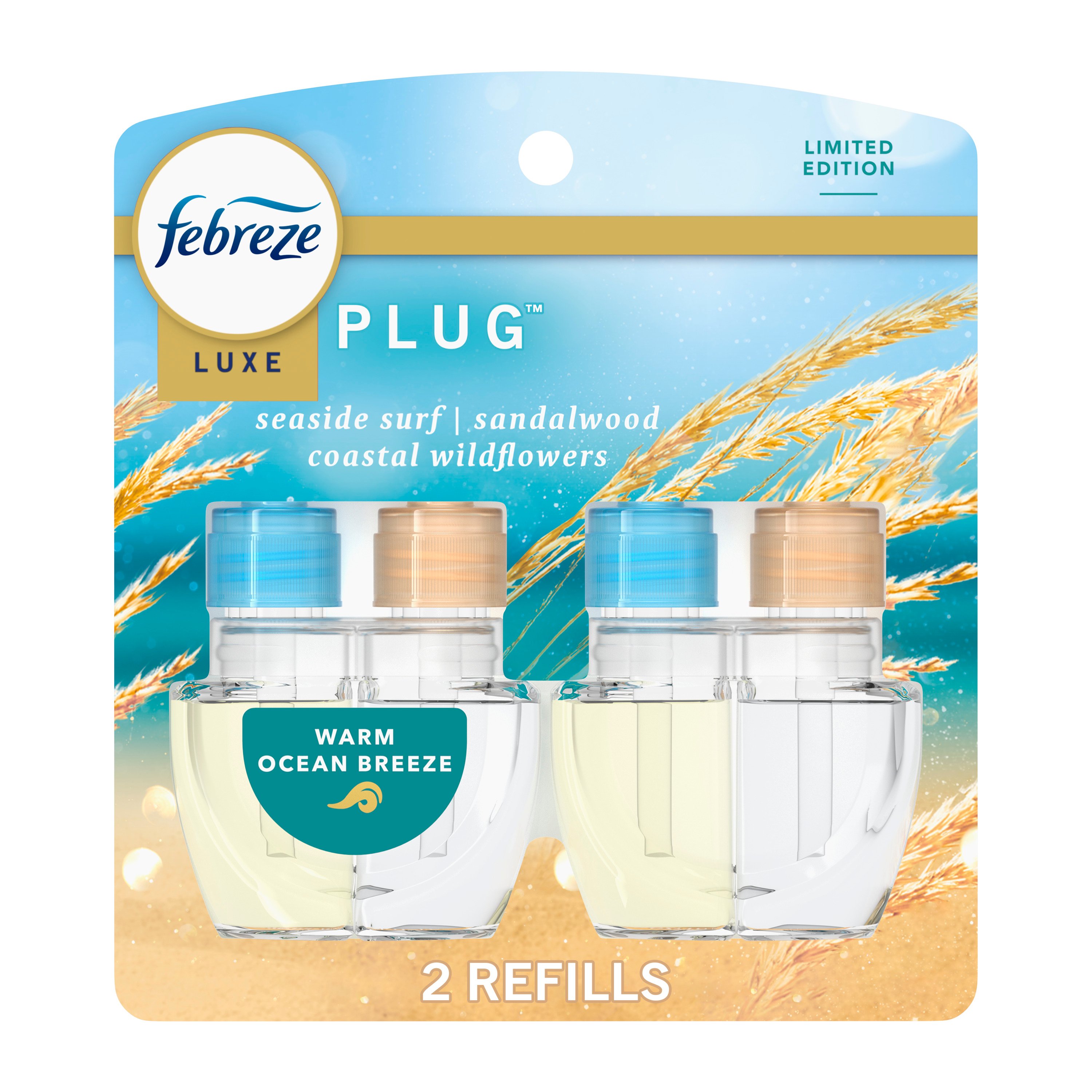 Febreze Luxe Plug In Air Freshener Odor-Fighting Scented Oil Refill ...