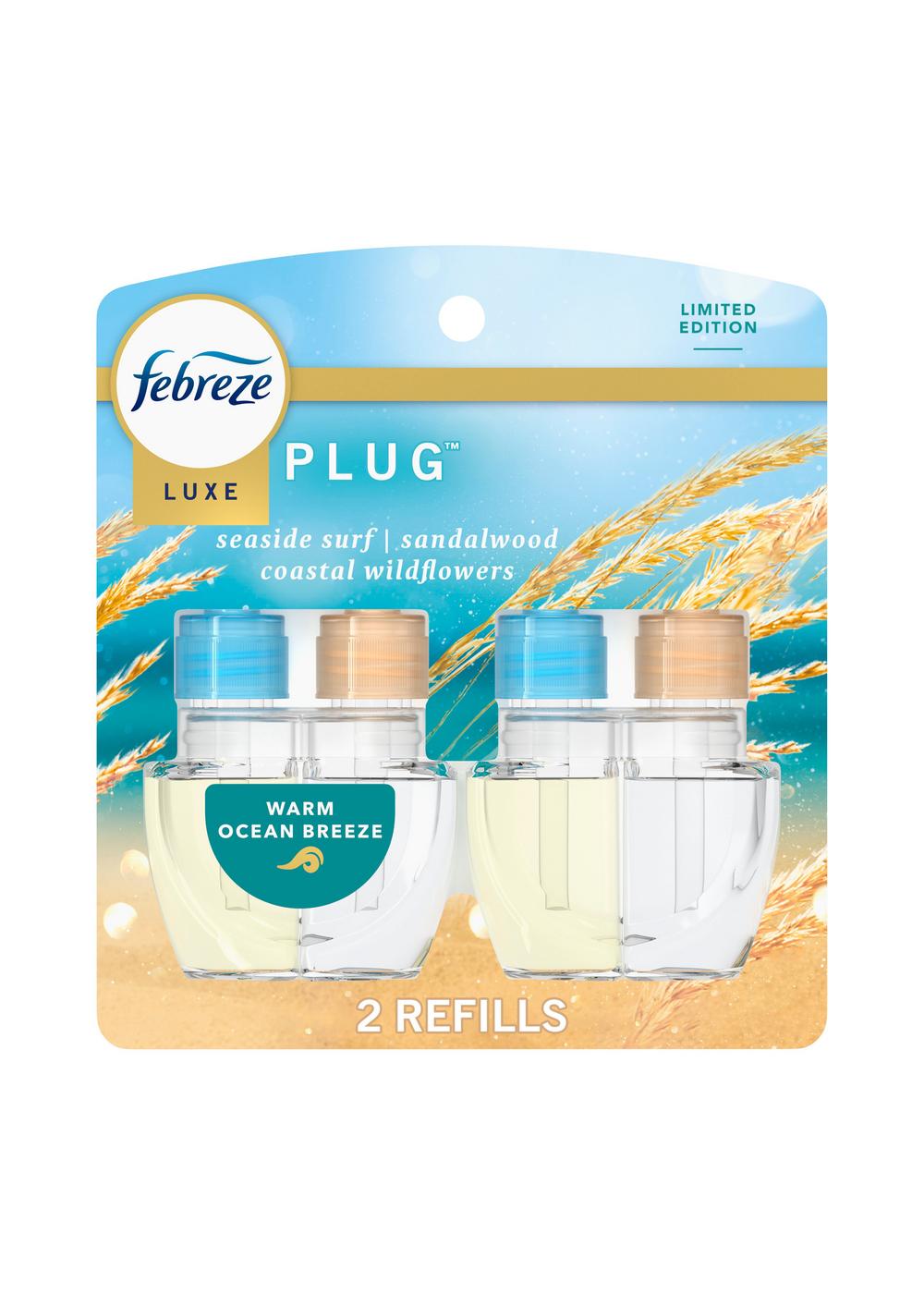 Febreze Luxe Plug In Scented Oil Refill - Warm Ocean Breeze, 1.7 oz; image 1 of 3