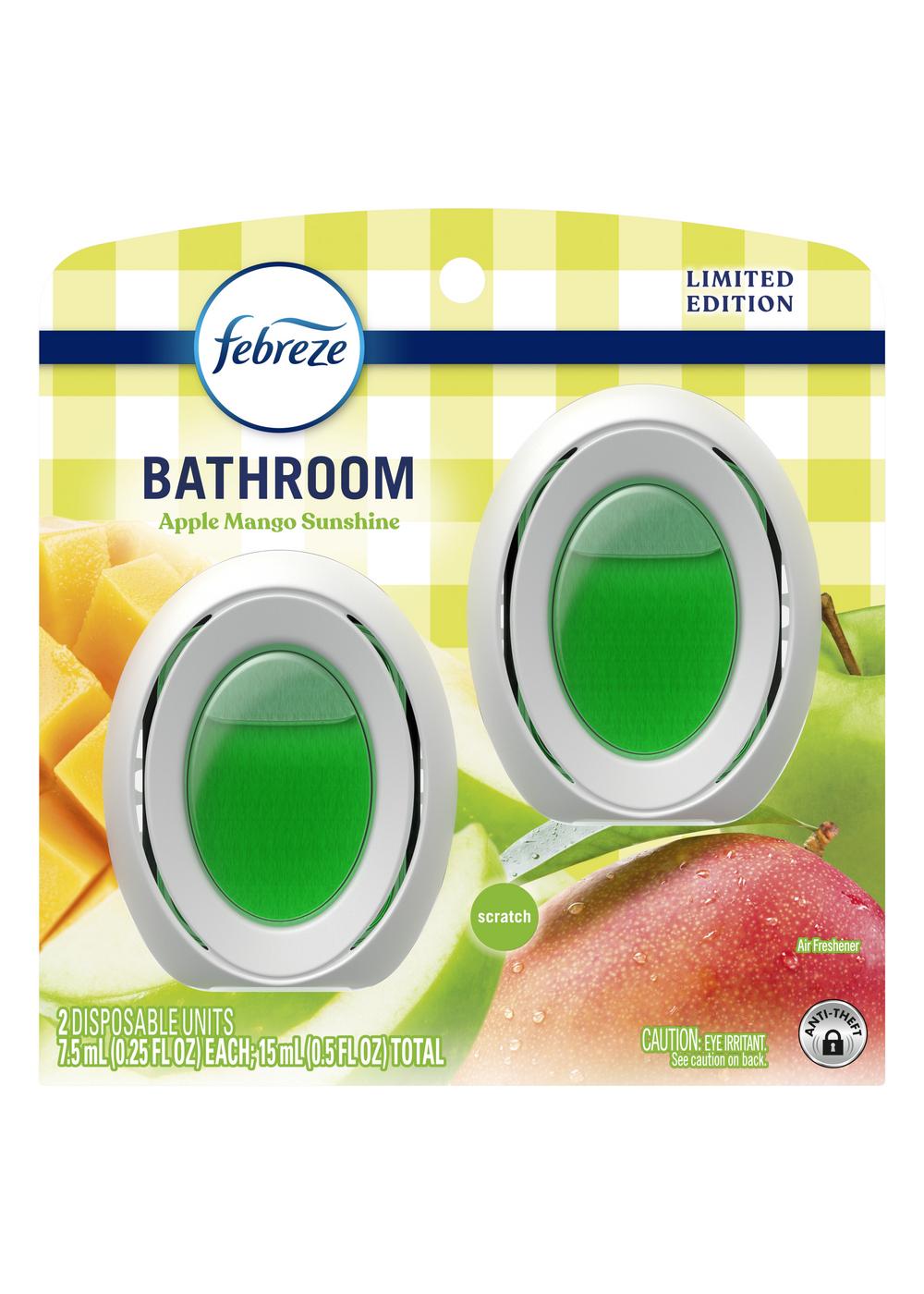 Febreze Bathroom Small Spaces Air Freshener - Apple Mango Sunshine, 0.5 oz; image 3 of 4