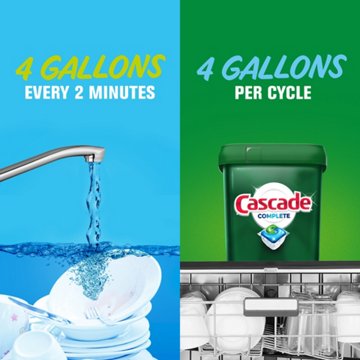 CASCADE Complete Dishwasher Pods - Fresh Scent, 100 CT