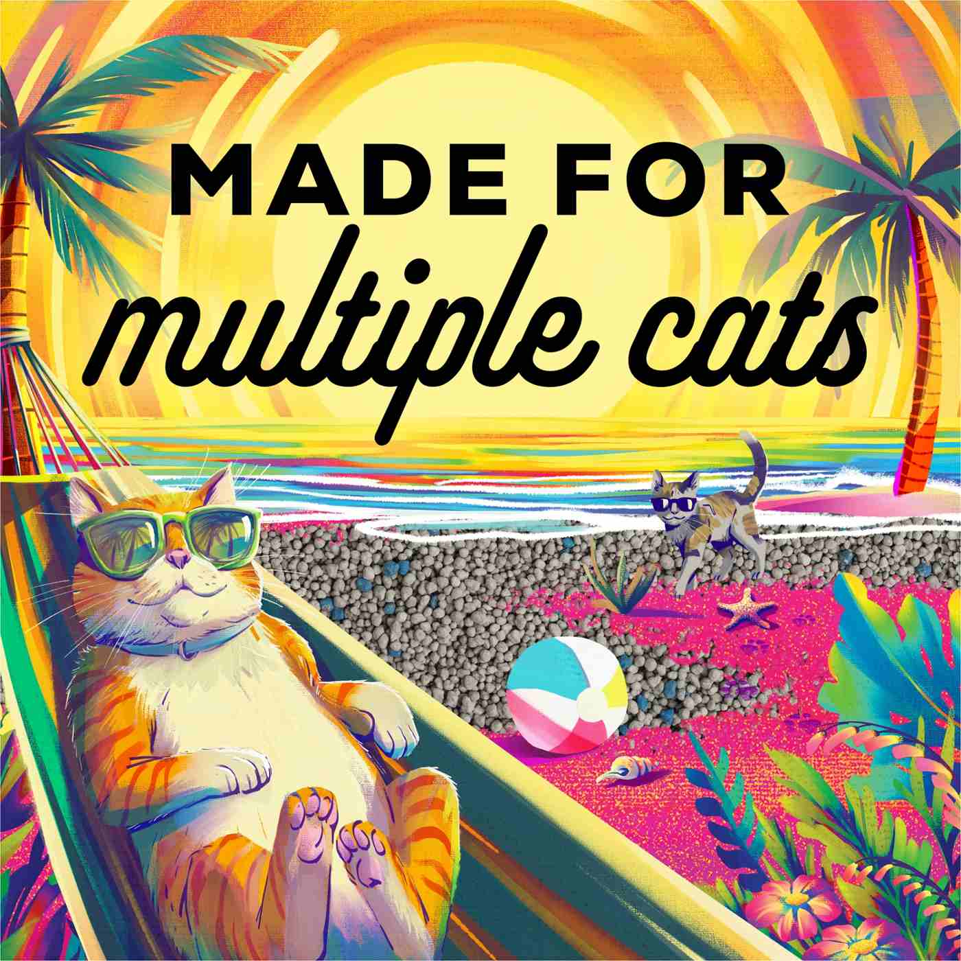 Tidy Cats Purina Bahama Sunset Scented Clumping Cat Litter Odor Control Formula; image 3 of 3