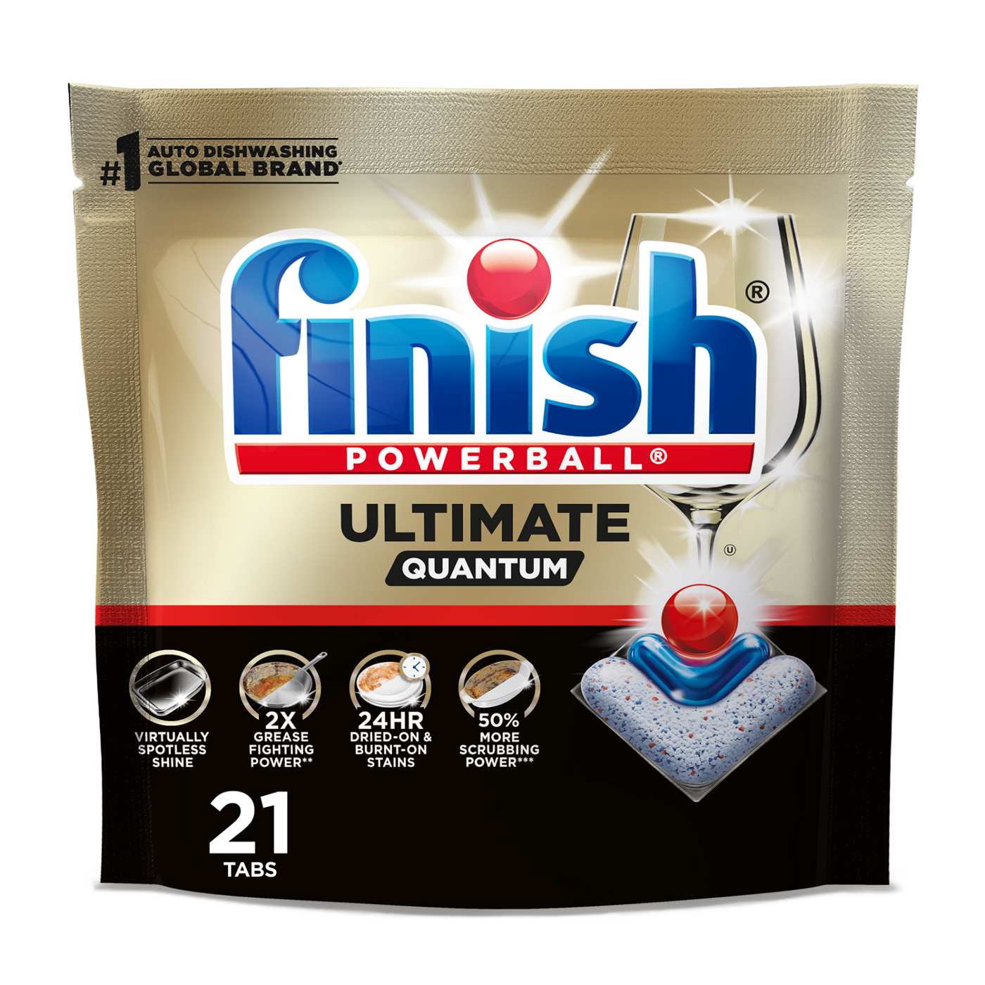 Finish Ultimate Quantum Dishwasher Detergent Pods; image 1 of 5