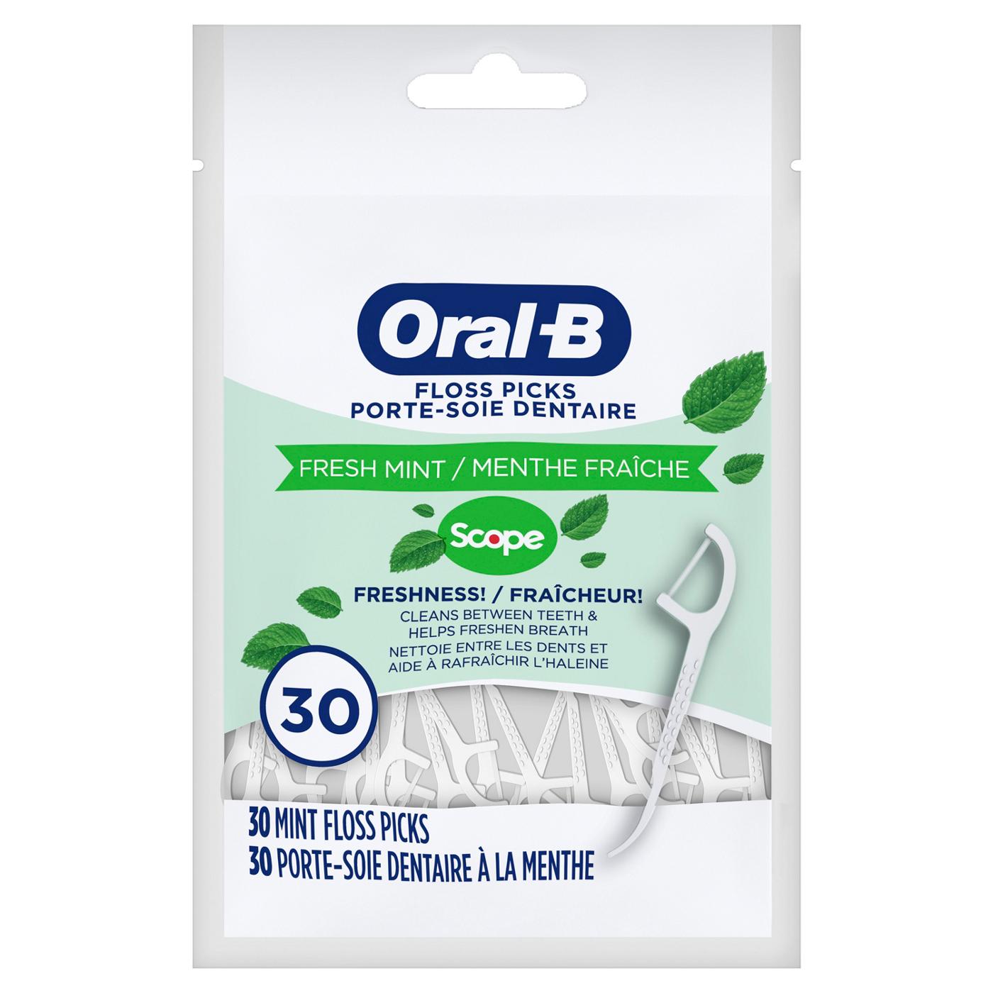 Oral-B Travel Size Pack Floss Picks - Scope Fresh Mint; image 3 of 9