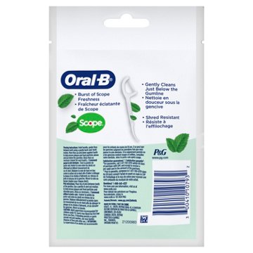 Oral-B Travel Size Pack Floss Picks - Scope Fresh Mint, 30 ct