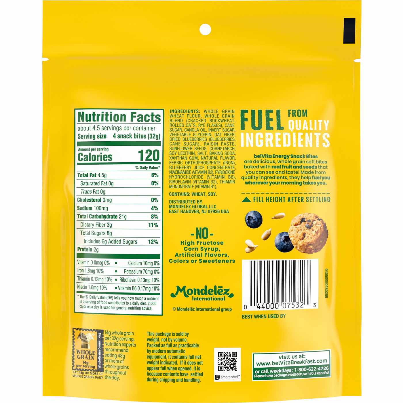 belVita Energy Snack Bites - Blueberry & Sunflower Seed; image 2 of 10