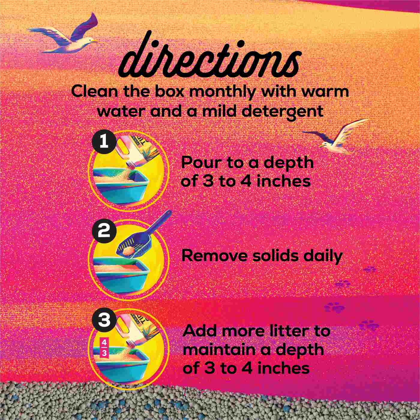 Tidy Cats Purina Bahama Sunset Scented Clumping Cat Litter Odor Control Formula; image 3 of 4