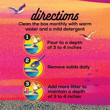 Tidy Cats Purina Bahama Sunset Scented Clumping Cat Litter Odor Control Formula, 20 lb