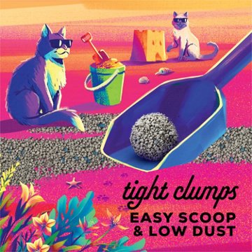 Tidy Cats Purina Bahama Sunset Scented Clumping Cat Litter Odor Control Formula, 20 lb