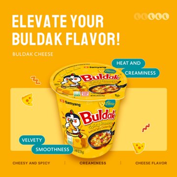 Samyang Buldak Cheese Spicy Chicken Ramen Instant Soup Cup