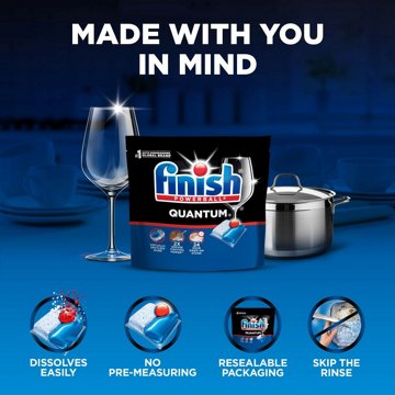 Finish Quantum Dishwasher Detergent Pods, 27 ct