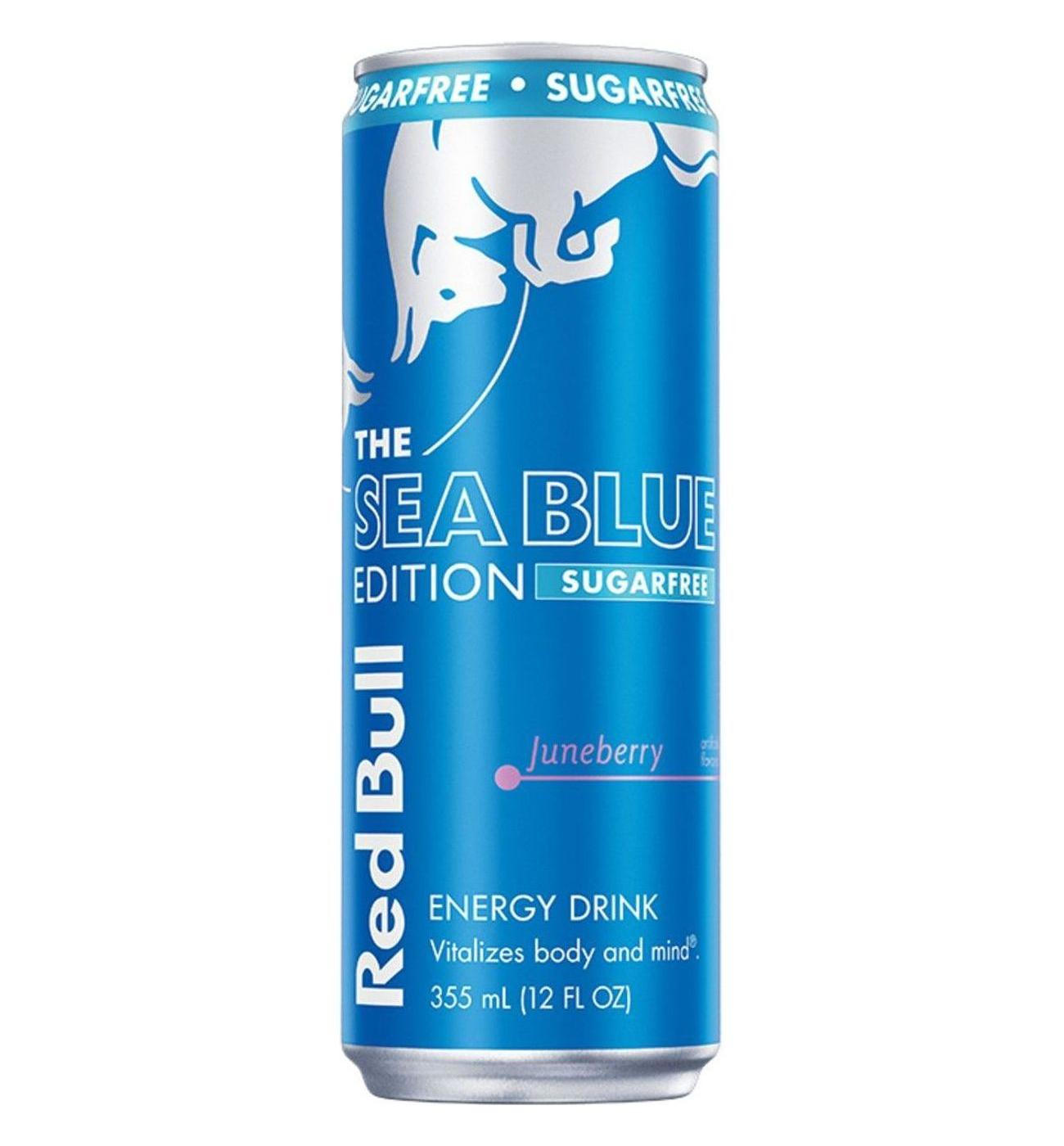 Red Bull Sugar Free Sea Blue Edition Juneberry Energy Drink; image 1 of 8