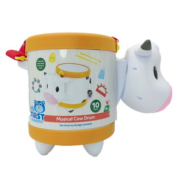 My First Moments Musical Cow Drum, 10 pc