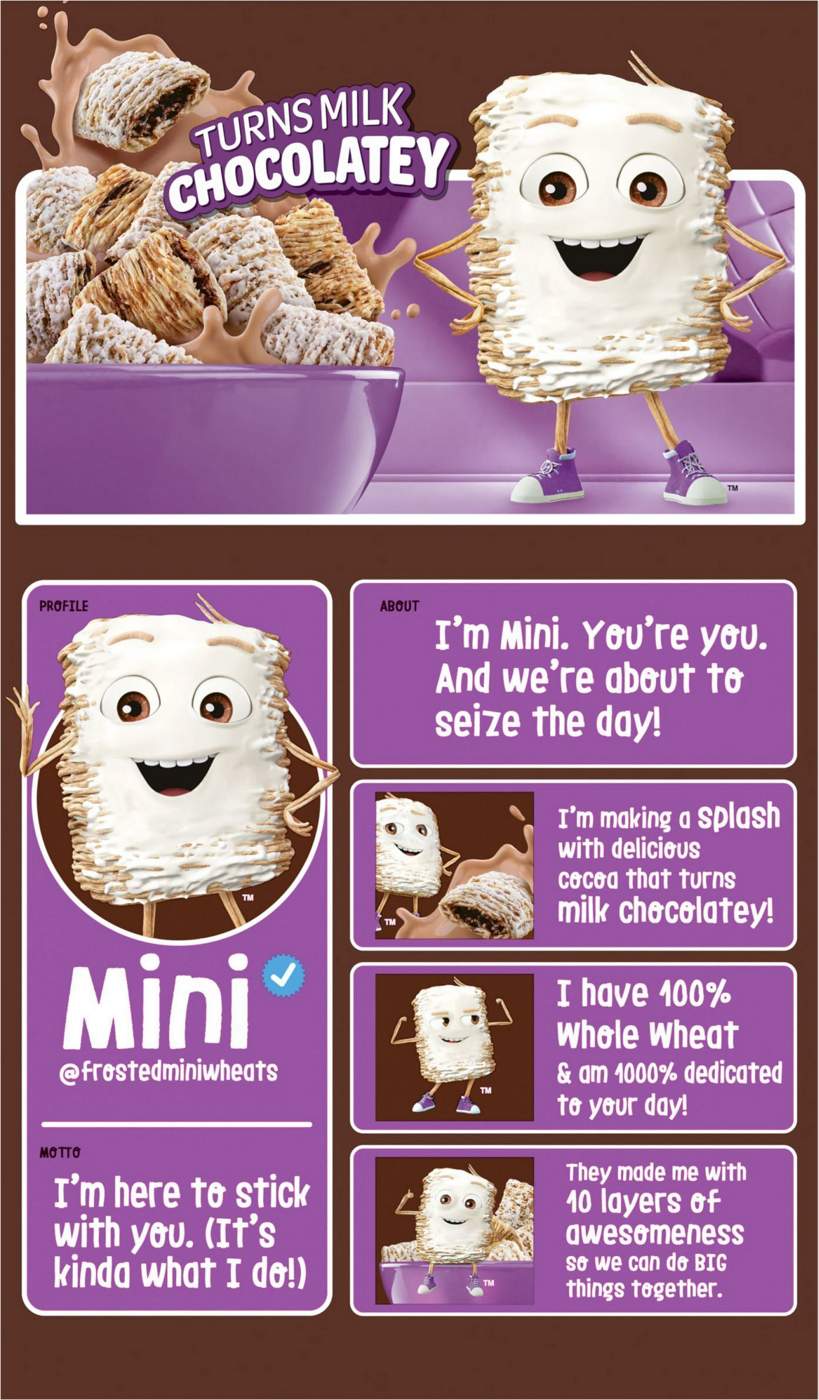 Kellogg's Frosted Mini Wheats Cocoa Cereal - Family Size; image 3 of 6