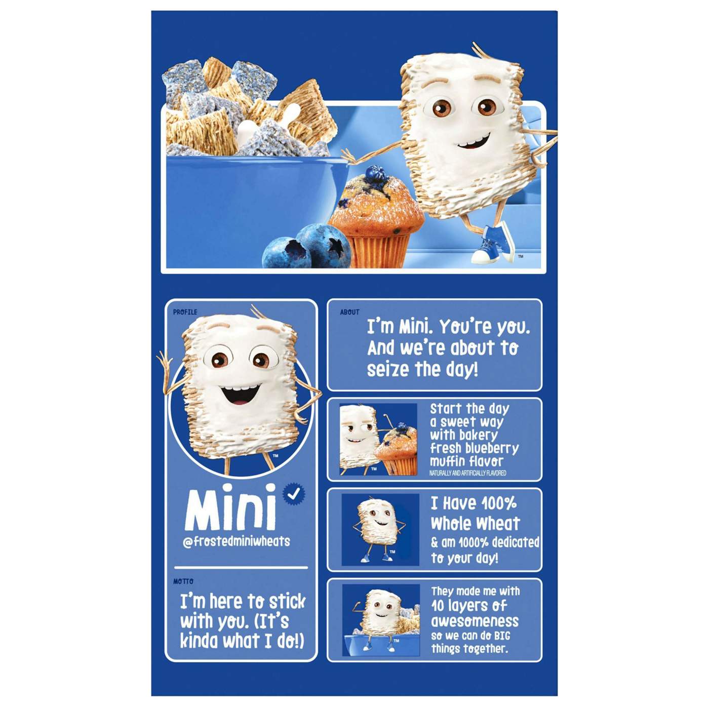 Kellogg's Frosted Mini Wheats Blueberry Muffin Cereal - Family Size; image 4 of 4