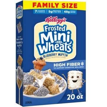 Kellogg's Frosted Mini Wheats Blueberry Muffin Cereal - Family Size