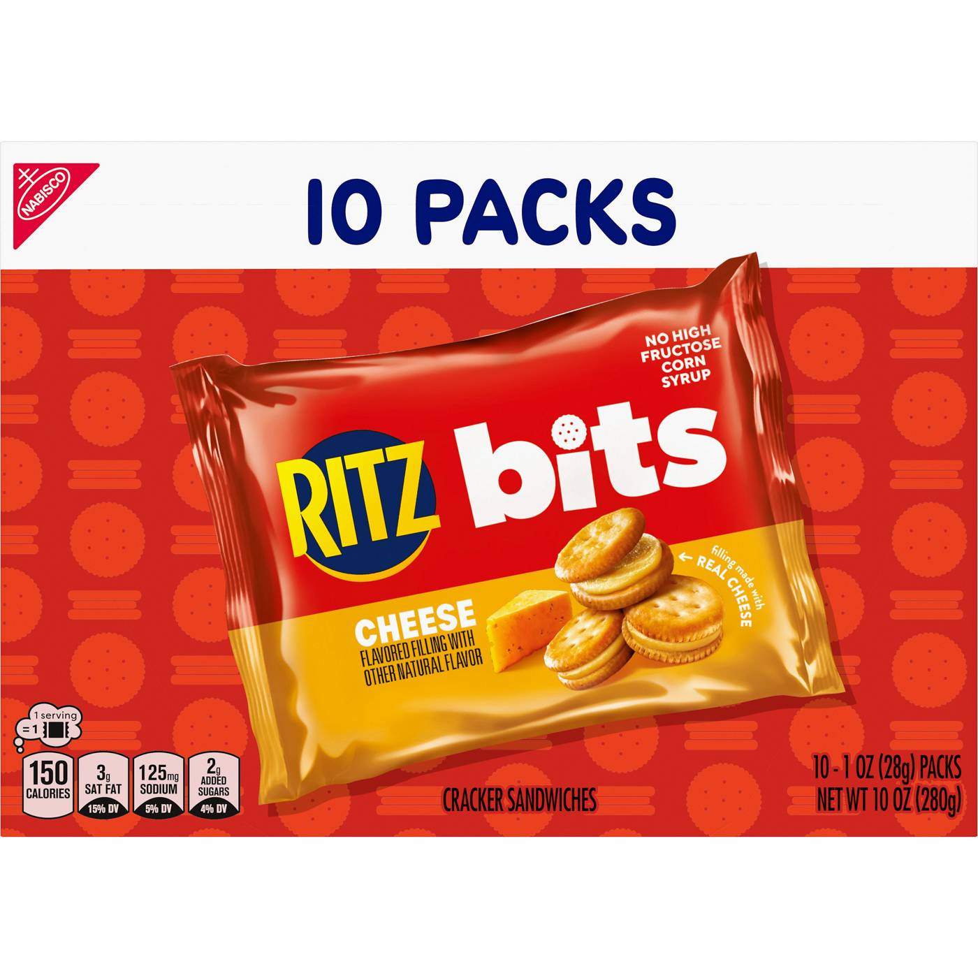 Ritz Bits Cheese Sandwich Crackers Multipack 1 oz Bags; image 2 of 9