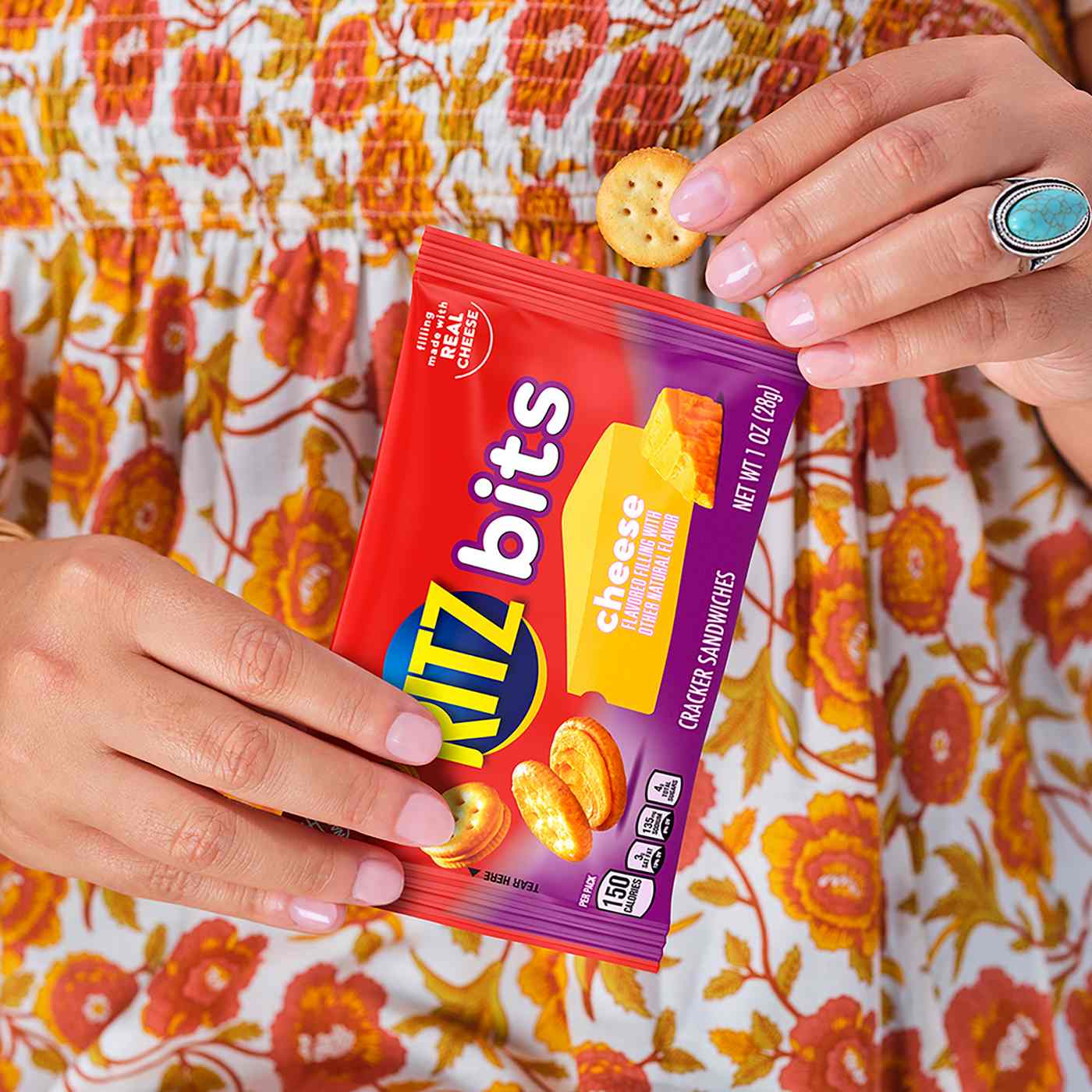 Ritz Bits Cheese Sandwich Crackers Multipack 1 oz Bags; image 7 of 9