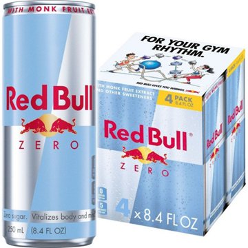 Red Bull Zero Original Energy Drink 4 pk Cans