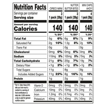 Nabisco Cookie Variety Multipack 1 oz Bags