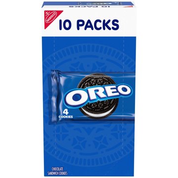 OREO Chocolate Sandwich Cookie Snack Packs 1.59 oz Bags, 10 ct