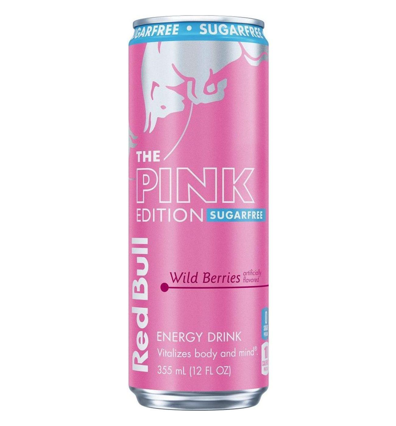 Red Bull Sugar Free Pink Edition Wild Berries Energy Drink; image 1 of 4