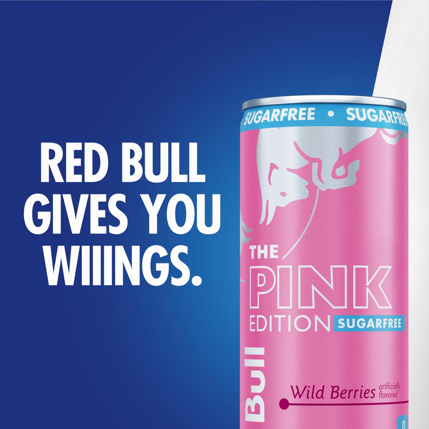 Red Bull Sugar Free Pink Edition Wild Berries Energy Drink; image 3 of 4